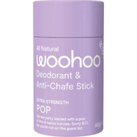 Woohoo Deodorant Stick Pop Extra Strength 60g