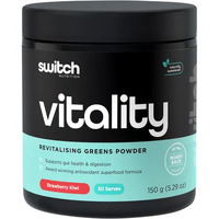 Switch Vitality Revitalising Greens Powder Strawberry Kiwi 150g