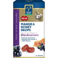 Manuka Health MGO 400+ Manuka Honey Blackcurrant Lozenges