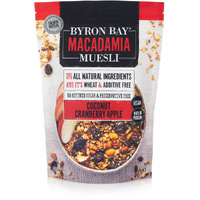 Byron Bay Macadamia Muesli Granola Coconut, Cranberry & Apple 400g