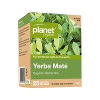 Planet Organic Organic Herbal Tea Yerba Mate x 25 Tea Bags