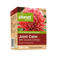 Planet Organic Organic Herbal Tea Joint Calm with Turmeric & Ginger x 25 Tea Bags