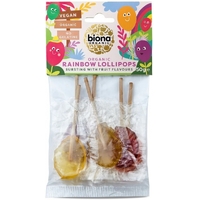 Biona Organic Rainbow Lollies Confection 6Pk