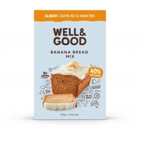 Well And Good Gluten Free Banana Bread Mix 350g